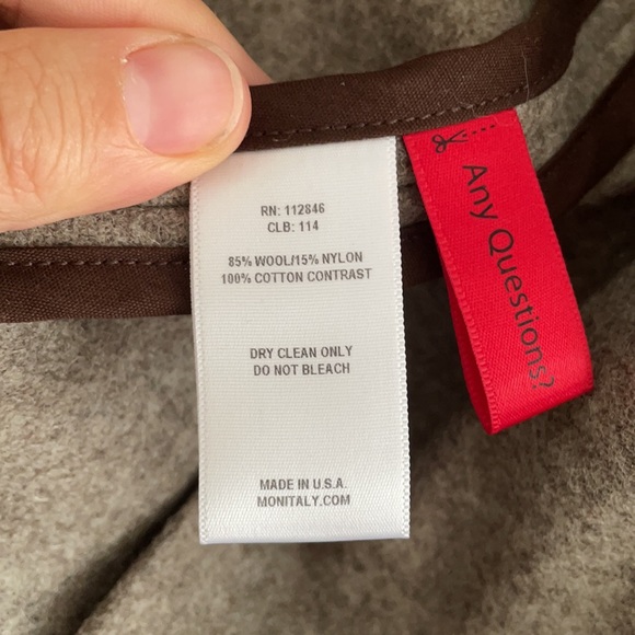 Monitaly Czech Wool Coat - Size 40 - Picture 5 of 6